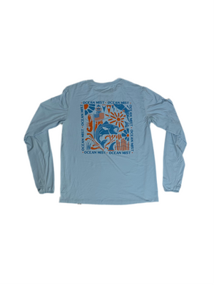 Sea & Sun Long Sleeve UPF Tee - CAROLINA BLUE
