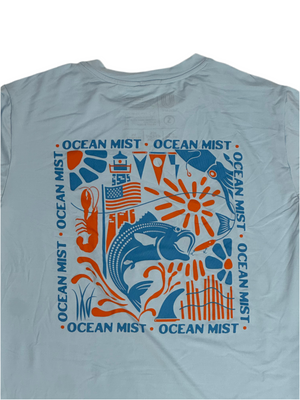 Sea & Sun Long Sleeve UPF Tee - CAROLINA BLUE