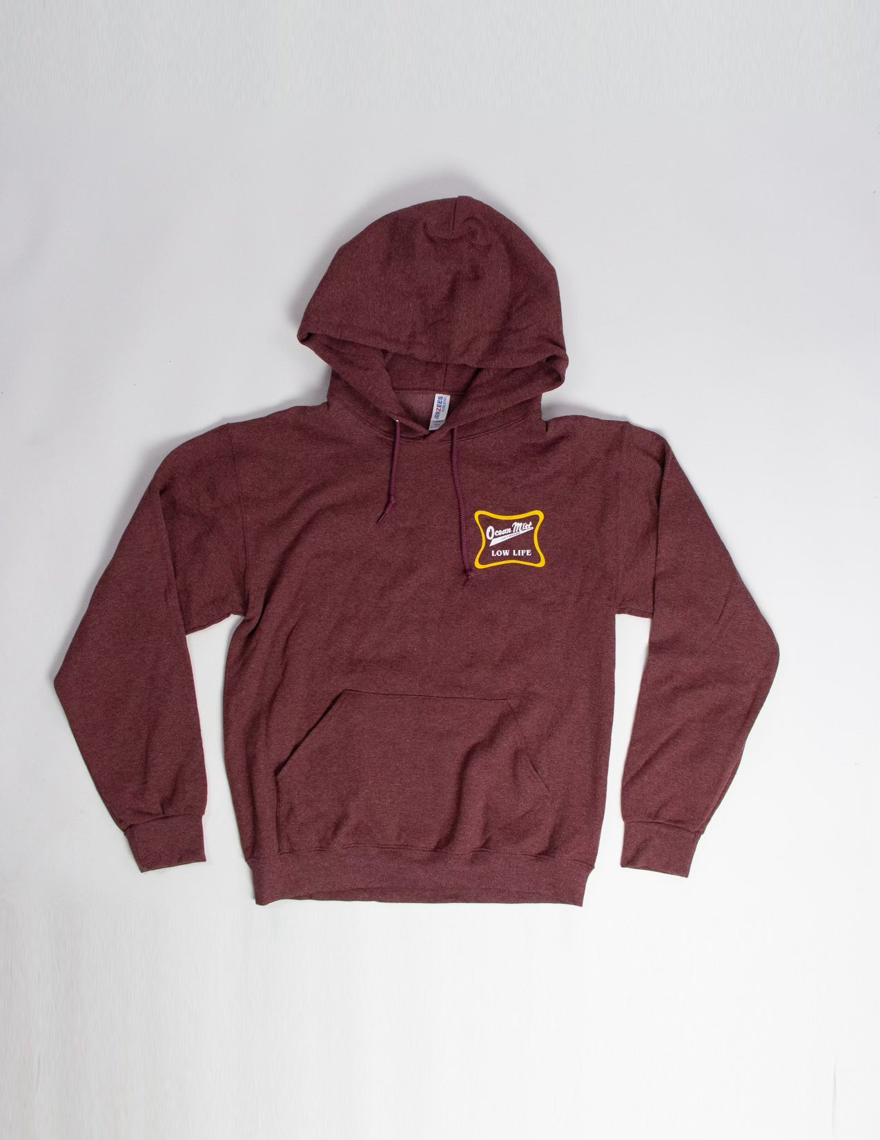 Low Life Pullover Hoodie - HEATHER MAROON