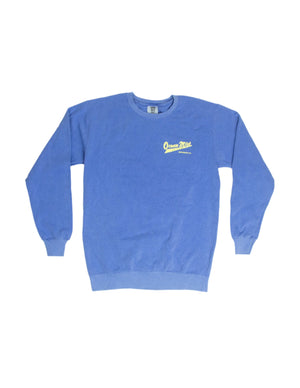 OG Logo Crewneck Sweatshirt - BLUE/YELLOW