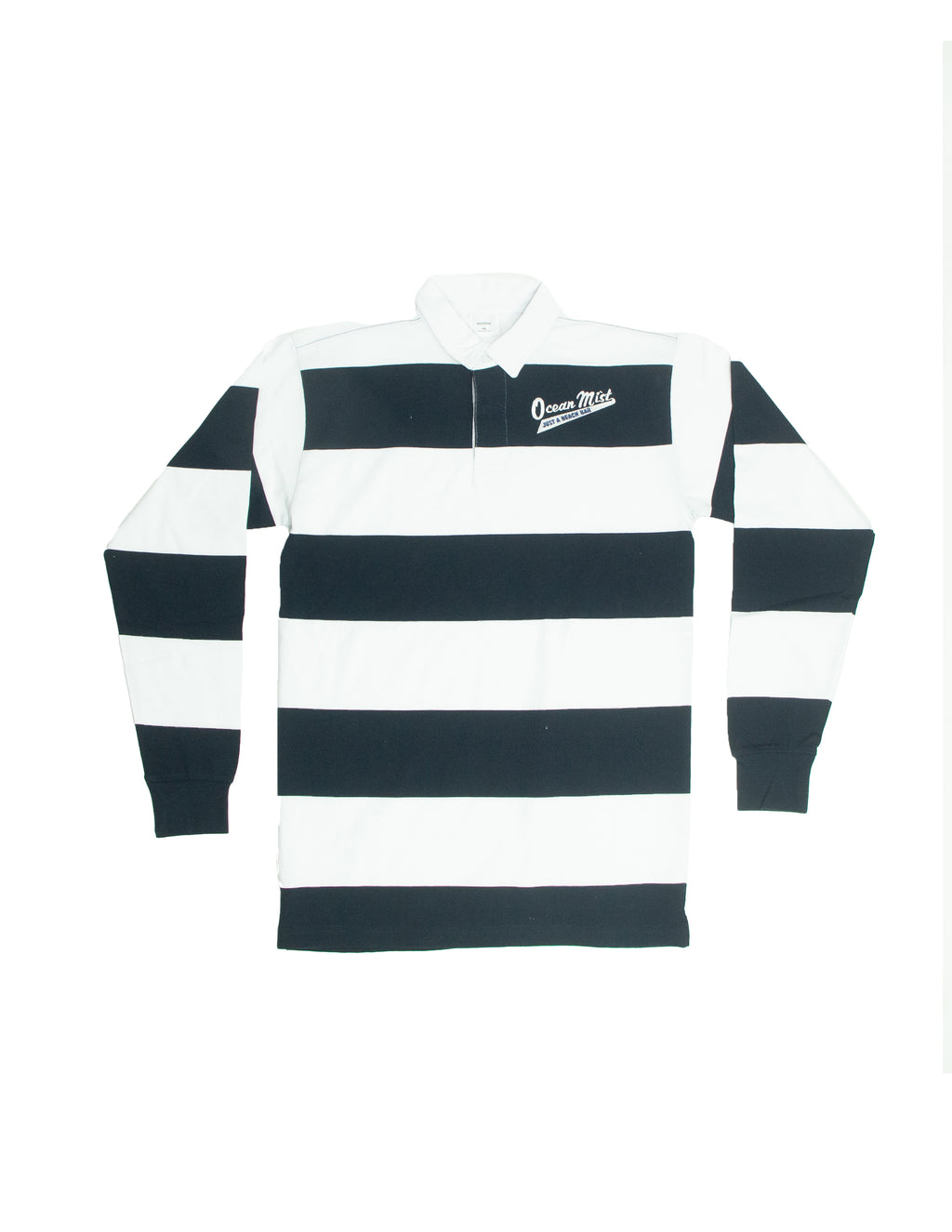 Long Sleeve Rugby Shirt - NAVY/WHITE