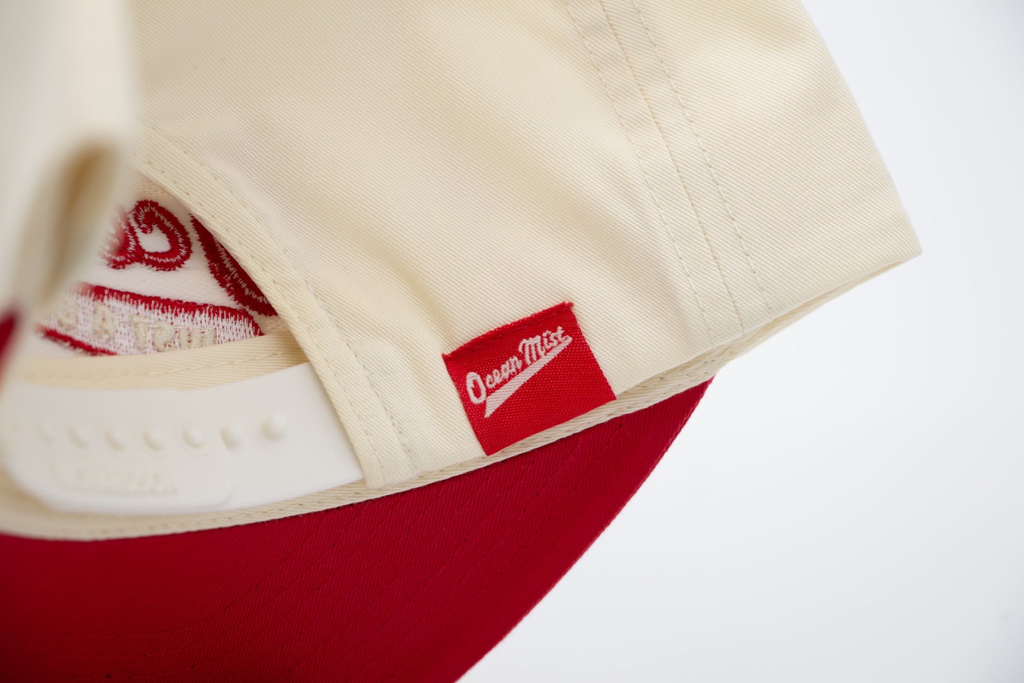 Two Tone Snapback Hat - RED