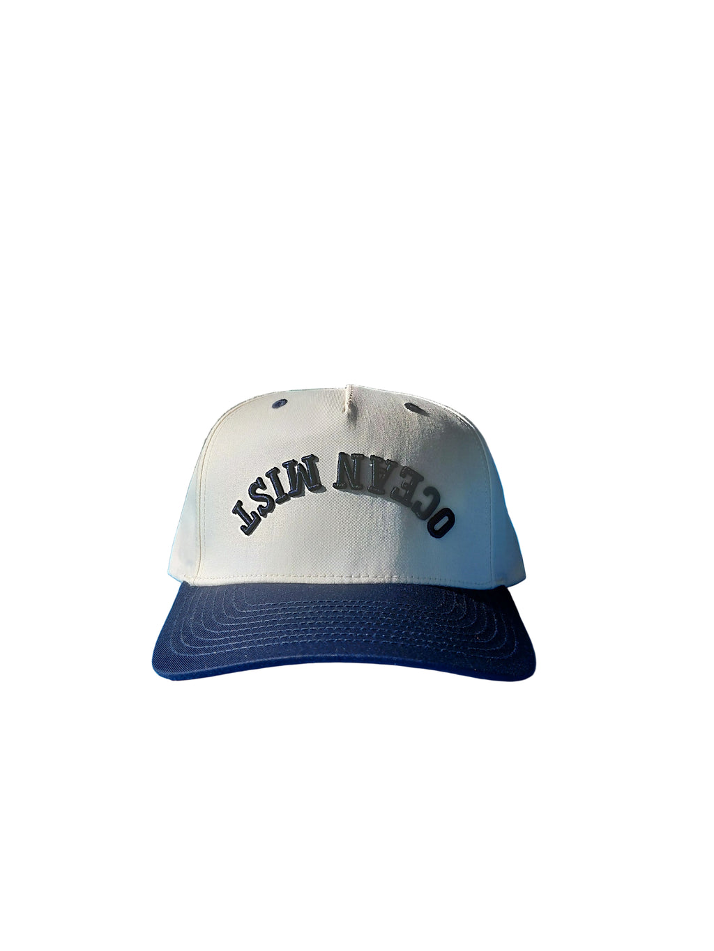 Upside Down Logo Hat - BIRCH/NAVY